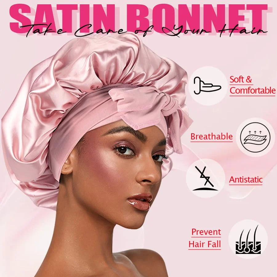 Rose & Black Castor Oil for Hair Growth Edge Control Wax Set No Flaking Black Hair Edge Styling Gel Smoother Braid Bonnet