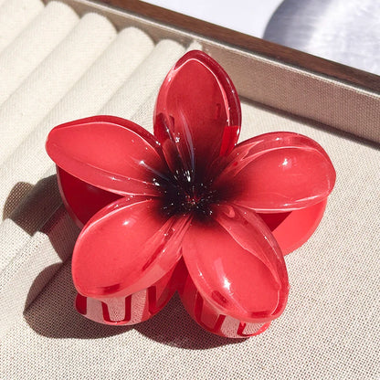 1/2/3 Pcs Hawaiian Gradient Flower Hair Claw Clip Women Fashion Large Hair Clip Girls Hairpin Barrettes Bohemia Hair Accessories