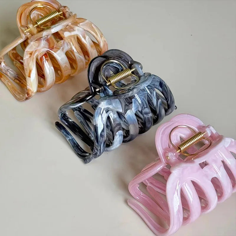 New Design French Style Pumpkin Hair Claw For Women Sweet Hair Ornament Headband Lady Hair Claw Clip Fashion Hair Accessories