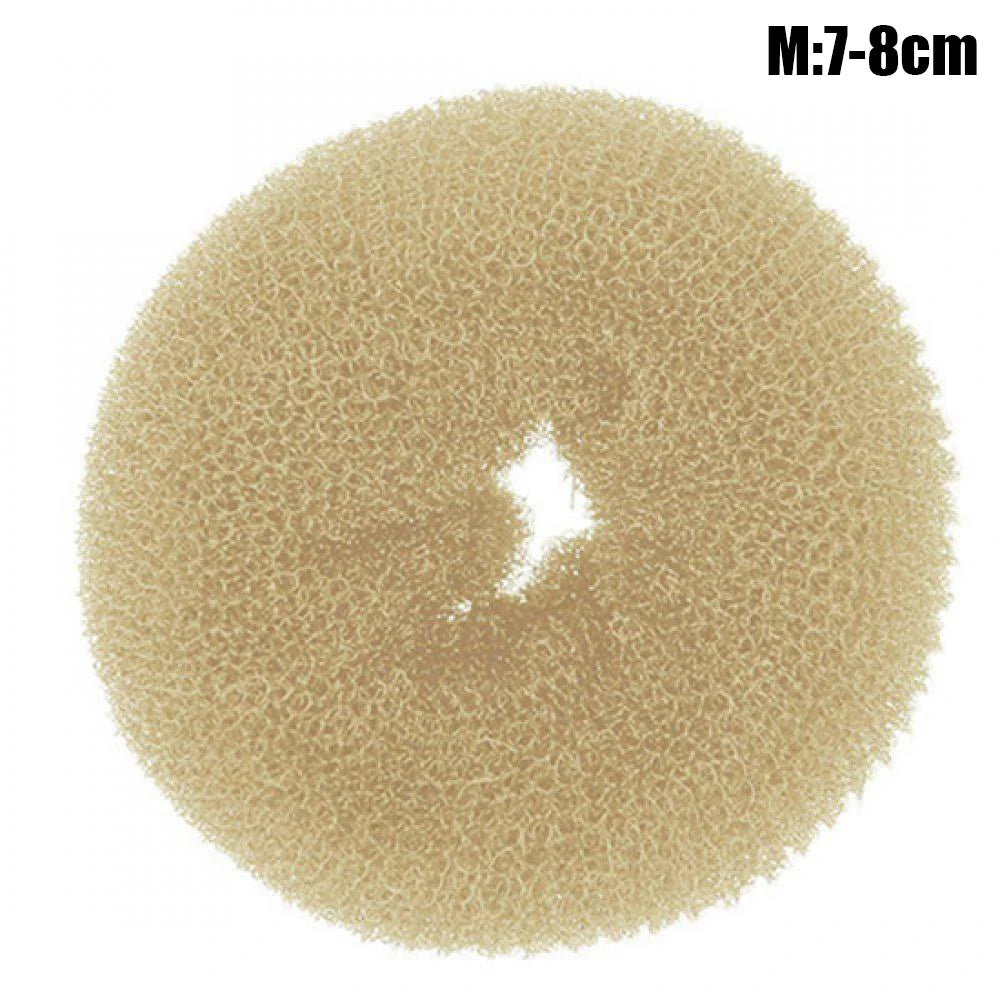 Fashion Hair Bun Maker Donut Magic Foam Sponge Easy Big Ring Hair Styling Tools Elastic Polyester Hair Band Accessories