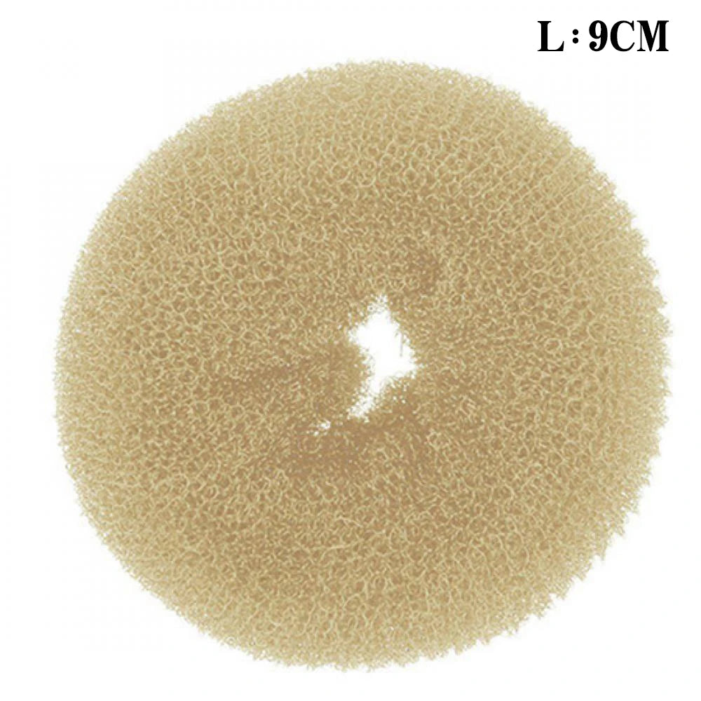 Fashion Hair Bun Maker Donut Magic Foam Sponge Easy Big Ring Hair Styling Tools Elastic Polyester Hair Band Accessories