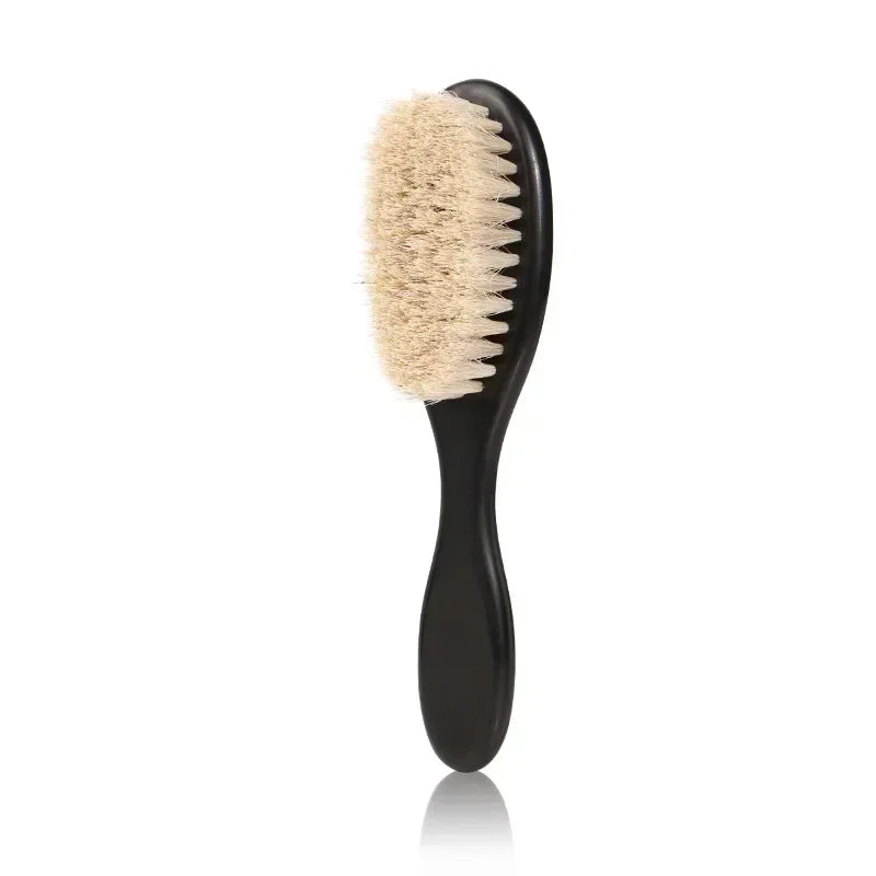 Men's Professional Barber Shaving Beard Brush Removal Neck Dusting Horse Hairbrush Face Mustache Salon Cleaning Styling Tools