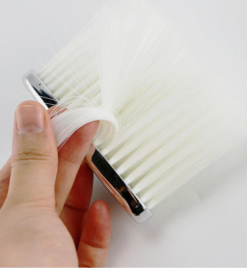 Soft Hair Brush Neck Face Duster Hairdressing Hair Cutting Broken Hair Cleaning Brush for Barber Salon Hairdressing Styling Tool