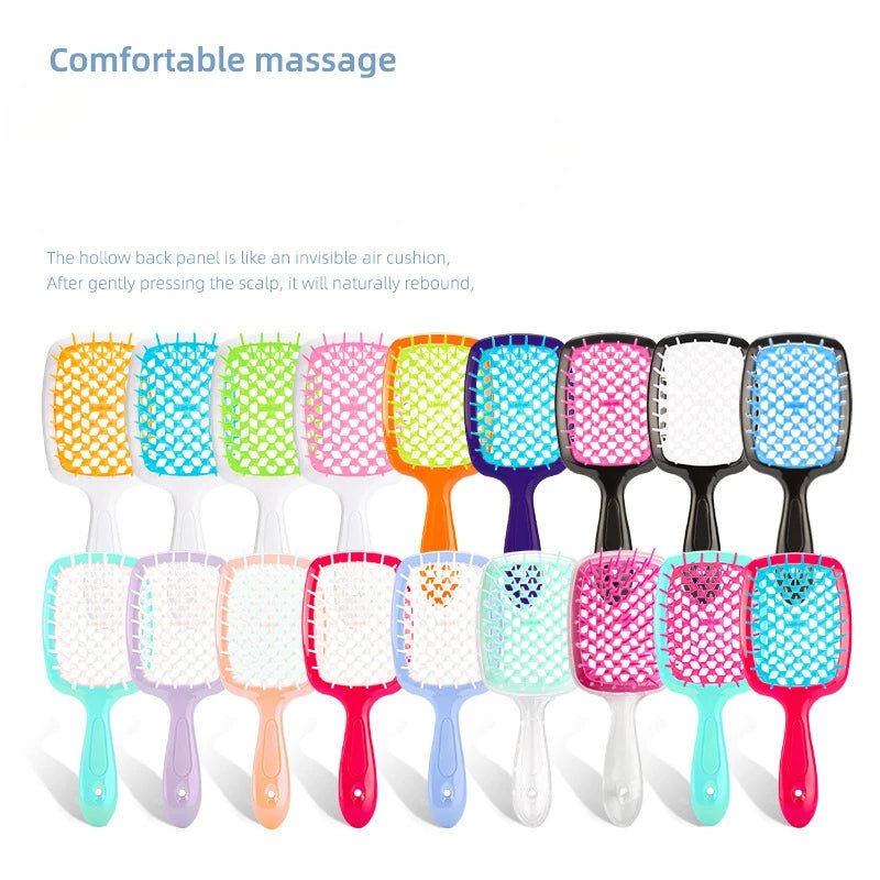 New Wide Teeth Air Cushion Combs Detangling Hair Brush Tangled Hair Comb Hollow Out Massage Combs Hairdressing Styling Tools