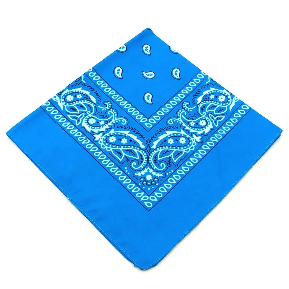 Bohemian Print Bandana Paisley Pattern Headbands Hiphop  kerchief Outdoor Unisex Headband Wrist Wraps Face Mask Handkerchief