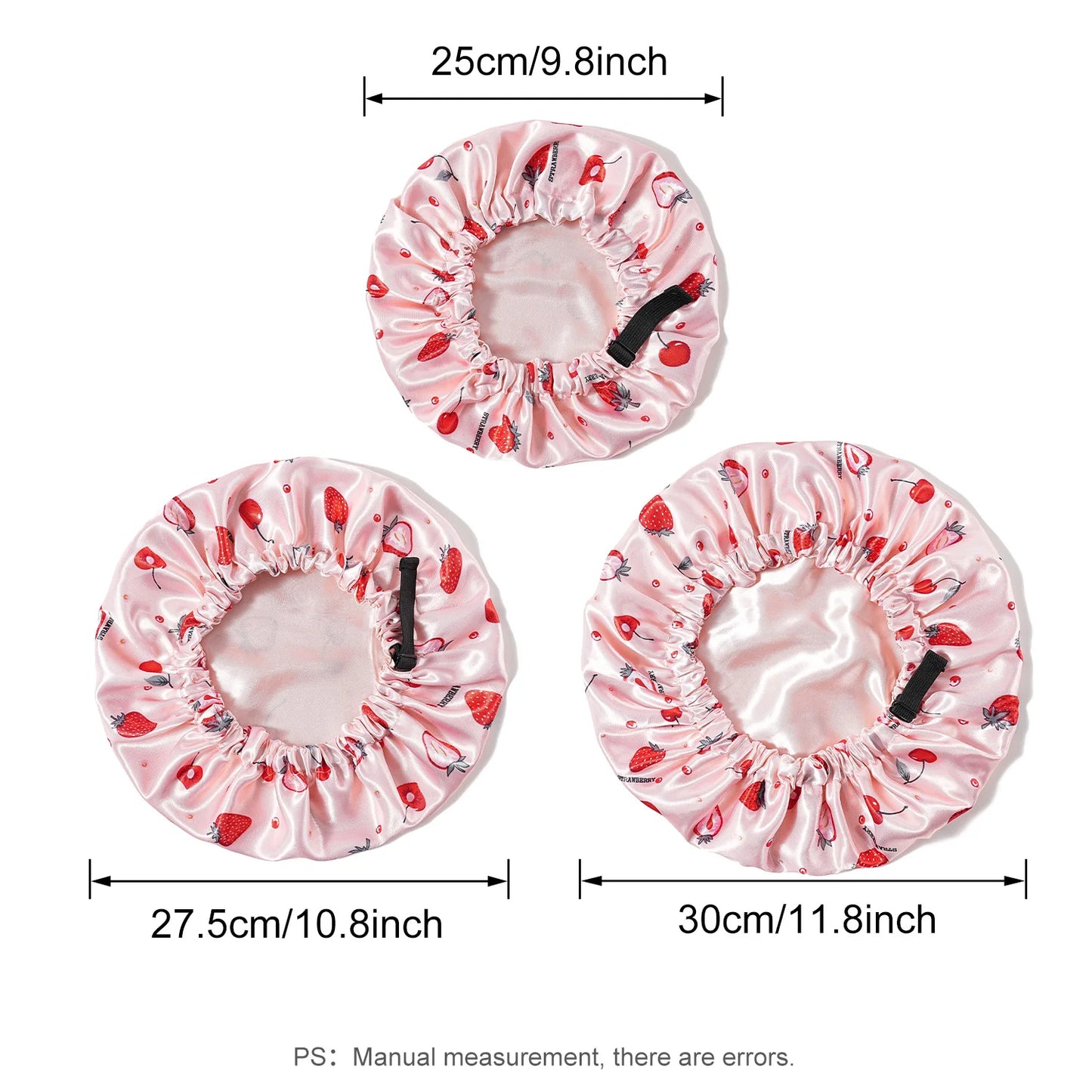 Children Bonnet New volume Edge Elastic fruit Printing Sleep Fashion Leisure Home Comfortable Nightcap Hair Cap