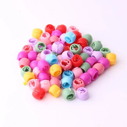 50/100Pcs Colorful Small Girls Hair Clips Cute Flower Star Hair Claws Styling Hair Braid Hairpins Kids Hair Accessories Headwear