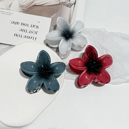 Leopard Print Flower Hair Claw Clips Women Girls Hawaiian Gradient Hairpins Hair accessories Shark Barrettes Sweet Shark Claws