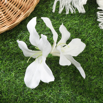 AWAYTR Artificial Pink Flowers Hairpin Party Flower Girls Barrette Bohemian Side Bangs Clip Small Hair Clips Hair Accessories