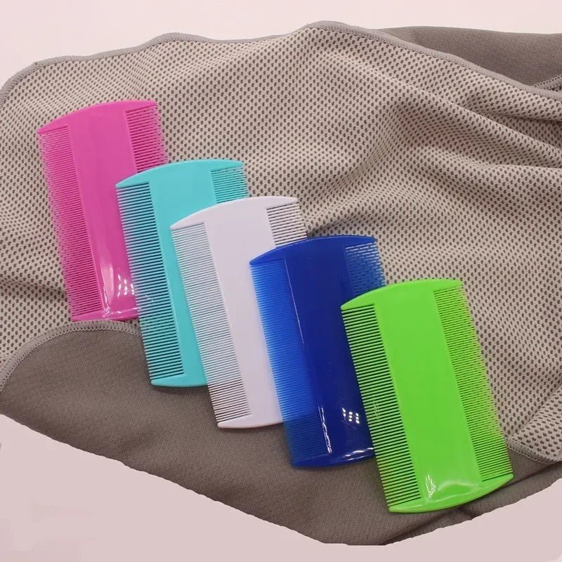 Double Sided Head Lice Comb Fine Tooth Head Lice Flea Remove Hair Combs Dandruff Removal Multicolour Styling Tools Hair Tools