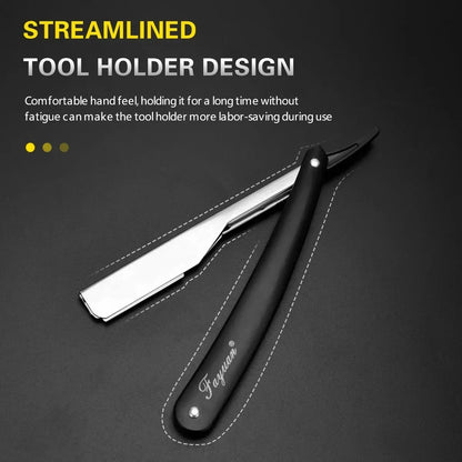 Manual Shaver for Men Barbershop Razor Stainless Steel Shank Is Easy To Use Safety Razor 1Pcs Shaving Razor with Blades