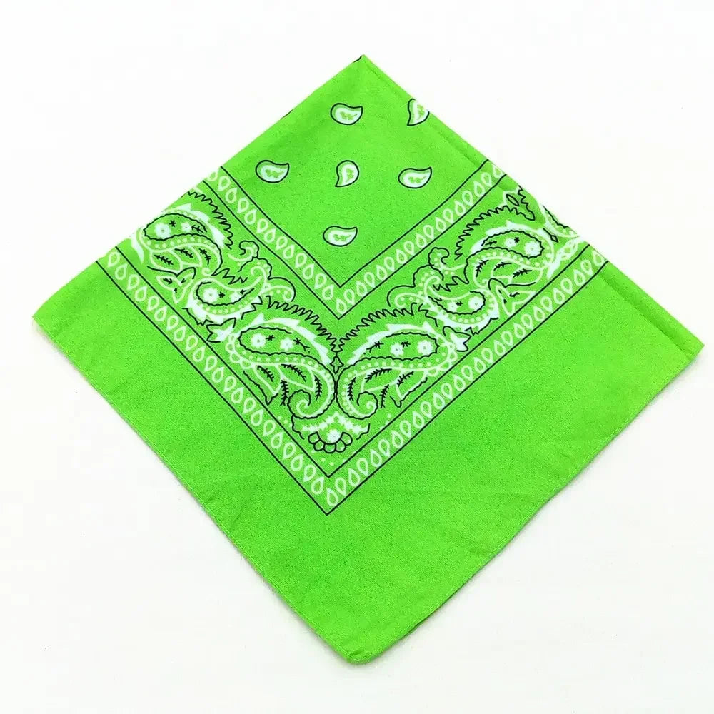 Bohemian Print Bandana Paisley Pattern Headbands Hiphop  kerchief Outdoor Unisex Headband Wrist Wraps Face Mask Handkerchief
