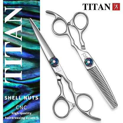 TITAN professional barber scissors hairdressing cutting thinning shear salon hair tool high-end cut scissors 6inch