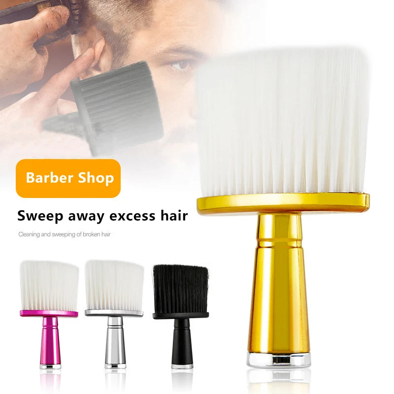 Soft Hair Brush Neck Face Duster Hairdressing Hair Cutting Broken Hair Cleaning Brush for Barber Salon Hairdressing Styling Tool