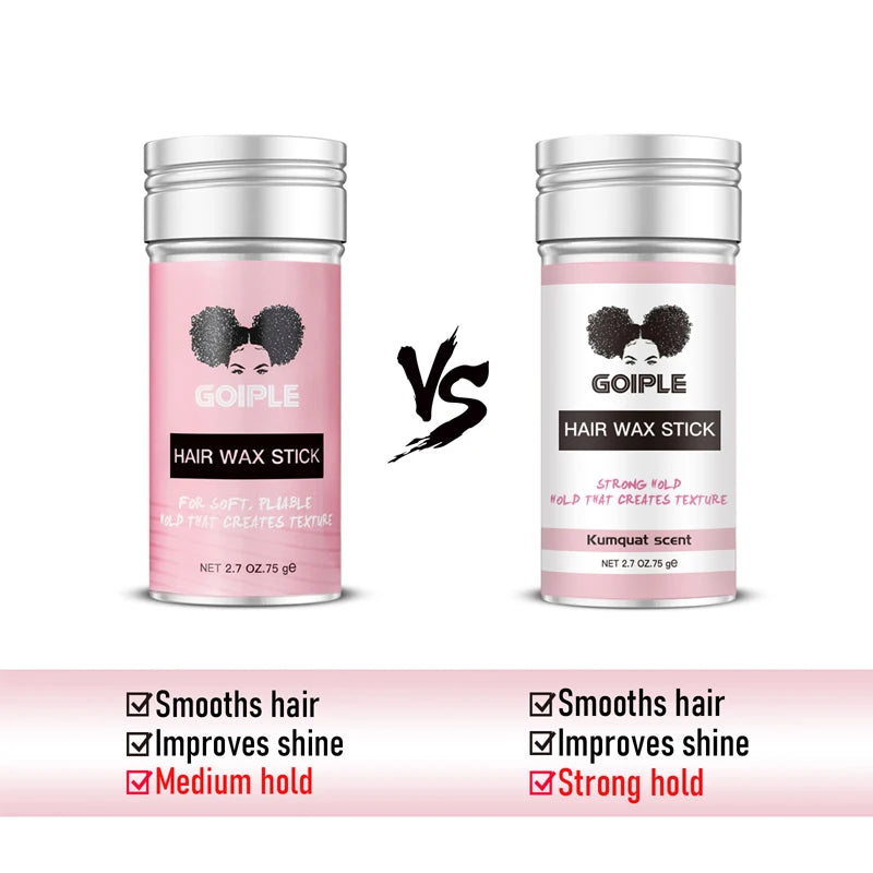 GOIPLE Broken Hair Finishing Cream Clay Styling Accessories Non Greasy Edge Control Custom Logo Natural Smooth Wax Stick For Wig