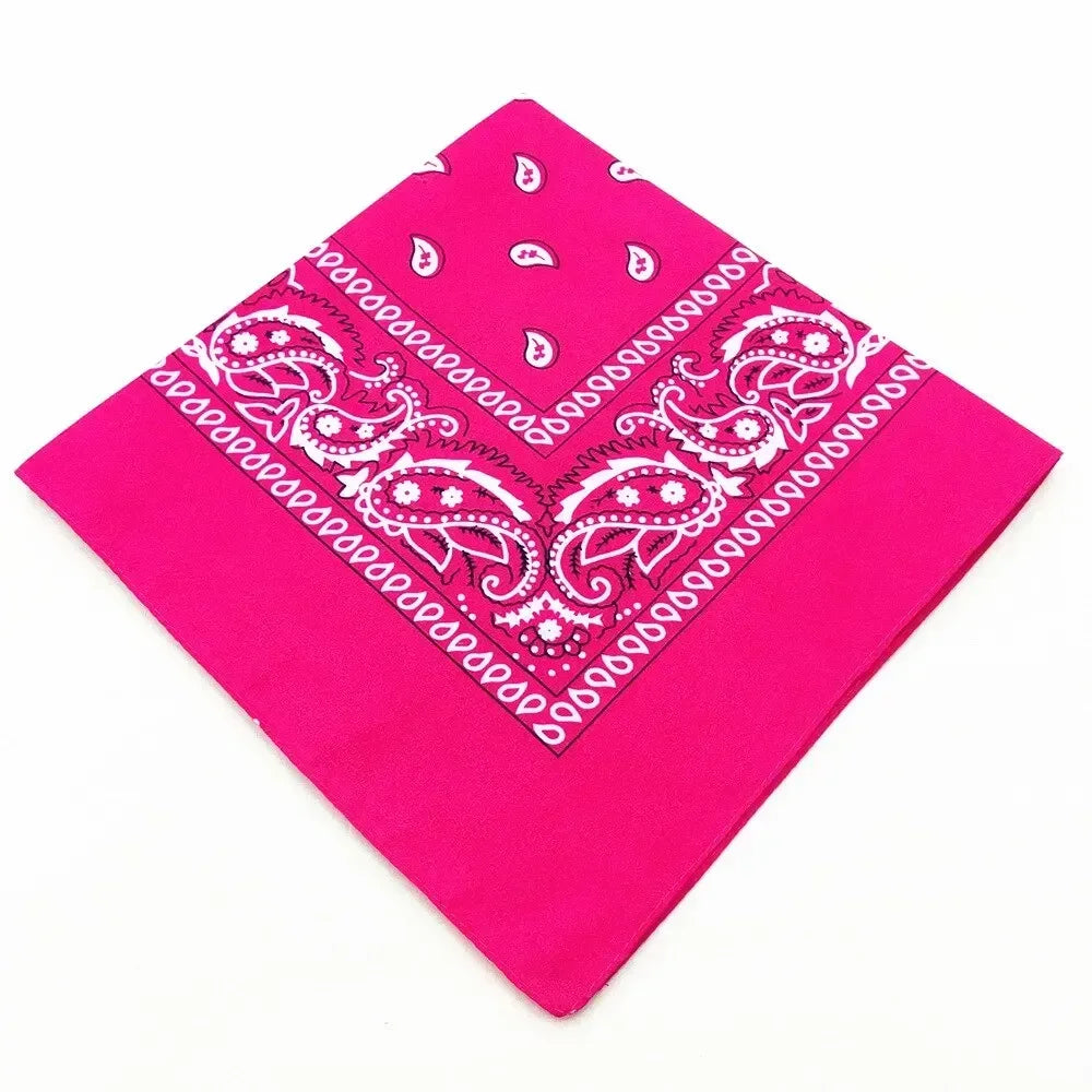Bohemian Print Bandana Paisley Pattern Headbands Hiphop  kerchief Outdoor Unisex Headband Wrist Wraps Face Mask Handkerchief