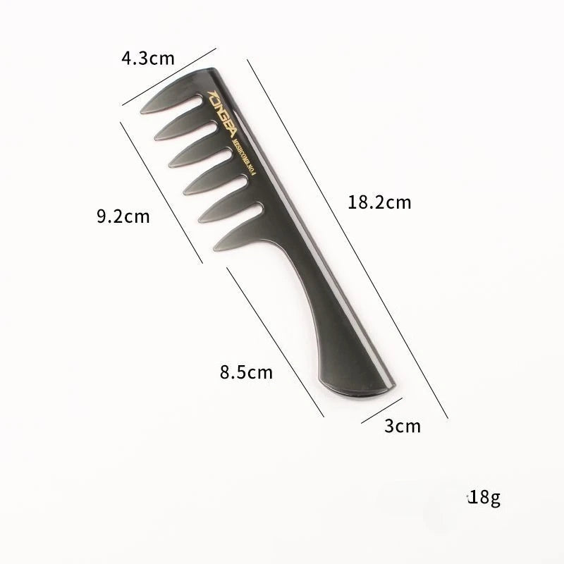 Plastic Wide Tooth Curl Comb Detangling Hair Brush Oil Texture Comb for Curly Wet Hair Cutting Combs Barber Salon Styling Tools