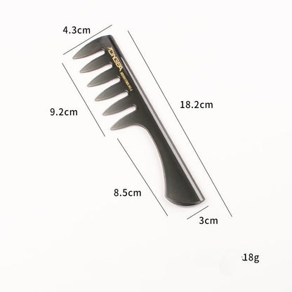 Plastic Wide Tooth Curl Comb Detangling Hair Brush Oil Texture Comb for Curly Wet Hair Cutting Combs Barber Salon Styling Tools