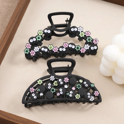 YWYHJ Creative Small Cinderblock Hair Claw Cute Black Cartoon Hair Claws Japan Wacky Claw Clip Hair Accessories for Women Girls