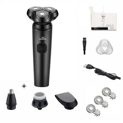 ZOZEN Electric Shaver Washable Rechargeable Electric Razor Shaving Machine for Men Body Hair Beard Trimmer Wet-Dry Use Washable