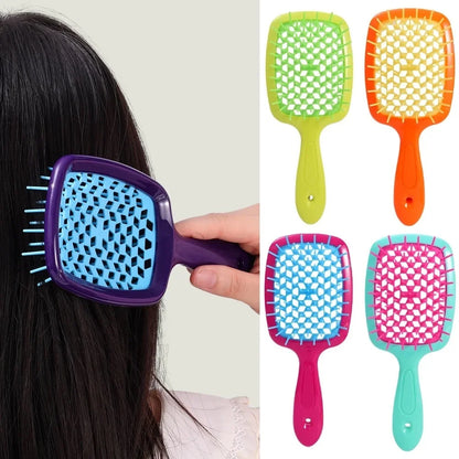 New Wide Teeth Air Cushion Combs Detangling Hair Brush Tangled Hair Comb Hollow Out Massage Combs Hairdressing Styling Tools
