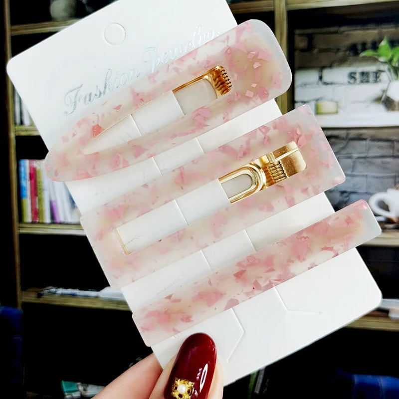 2/3pcs Hair Clip Set Acetate Hairpin Women Hair Accessories Jewelry Korean Femme Barrettes Hairgrip For Woman Girls Headwear