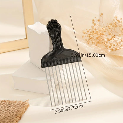 Oil Comb for Men - Professional Hair Styling Tool with Needle Tail Fork Comb for Barber Salon and Home Use