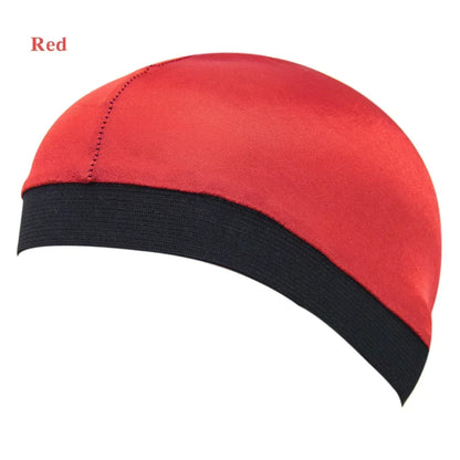 Satin Elastic Breathable Turban Hat Hair Headwear Bonnets Hats for Fedoras Beanie for Adult Dome Wave Cap