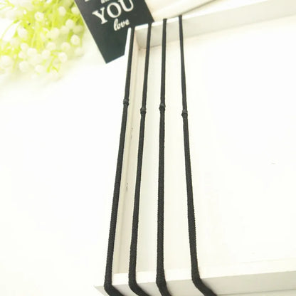 10/50pcs 4mm Mix Color Black No Damage Elastics Hair Ties Bands Leagues Pony Tails Holders for Men Women Girls and Boys Bulk