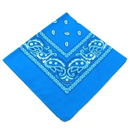 Bohemian Print Bandana Paisley Pattern Headbands Hiphop  kerchief Outdoor Unisex Headband Wrist Wraps Face Mask Handkerchief