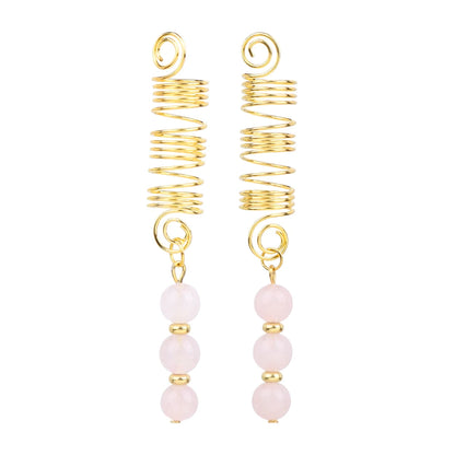 3pcs/set Crystal Hair Jewelry For Women Hexagonal Column Butterfly Charm Dreadlock Headwear Dangle Dreadlock Hair Accessories