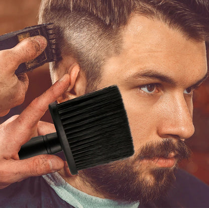 Soft Hair Brush Neck Face Duster Hairdressing Hair Cutting Broken Hair Cleaning Brush for Barber Salon Hairdressing Styling Tool