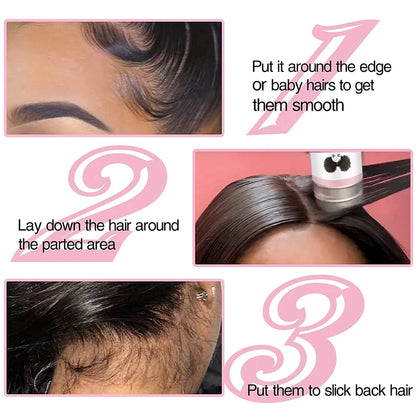 GOIPLE Broken Hair Finishing Cream Clay Styling Accessories Non Greasy Edge Control Custom Logo Natural Smooth Wax Stick For Wig