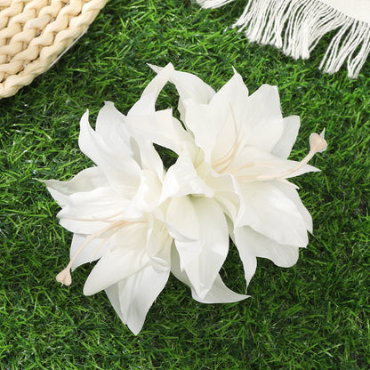 AWAYTR Artificial Pink Flowers Hairpin Party Flower Girls Barrette Bohemian Side Bangs Clip Small Hair Clips Hair Accessories