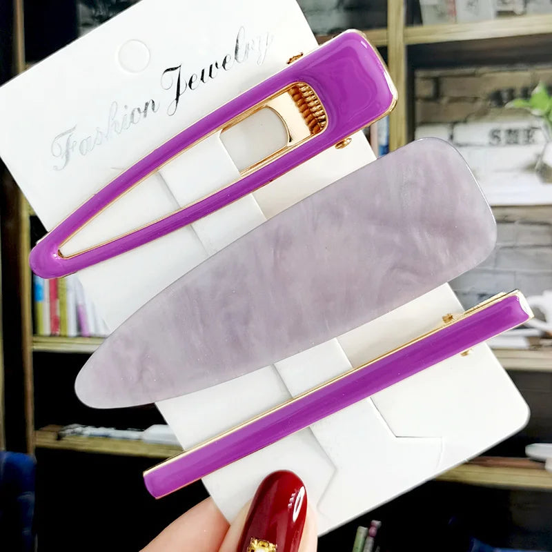 2/3pcs Hair Clip Set Acetate Hairpin Women Hair Accessories Jewelry Korean Femme Barrettes Hairgrip For Woman Girls Headwear