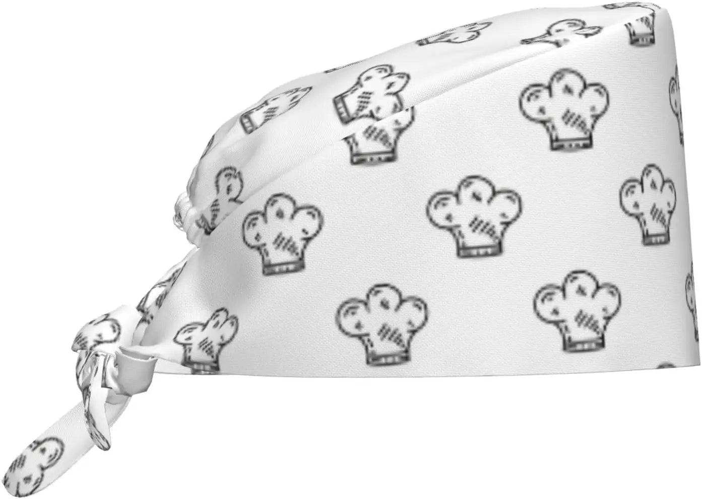 Japanese Wave Cherry Blossoms Working Cap Scrub Cap with Sweatband Adjustable Unisex Women Tie Back Hat Nurse  Caps