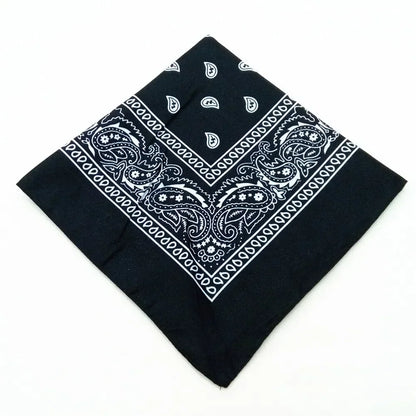 Bohemian Print Bandana Paisley Pattern Headbands Hiphop  kerchief Outdoor Unisex Headband Wrist Wraps Face Mask Handkerchief