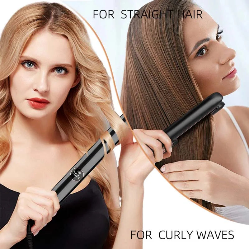 Ionic Hair Straightener Curler Keratin Treatment Hair Flat Irons for Frizzy Hair Recovers Damage Straightening Iron