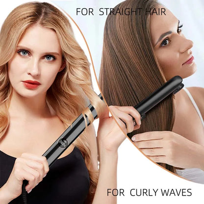 Ionic Hair Straightener Curler Keratin Treatment Hair Flat Irons for Frizzy Hair Recovers Damage Straightening Iron