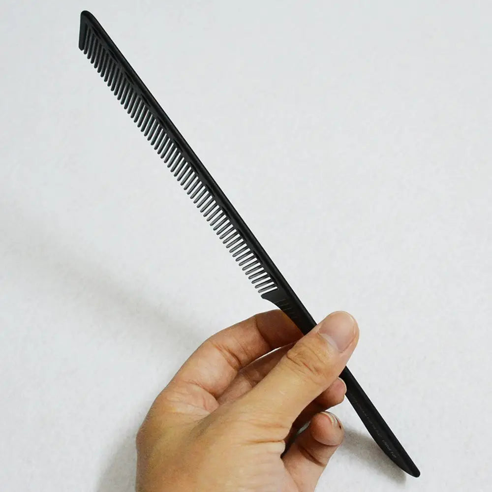 1PC Black Flattop Hair Cutting Comb Heat Resistant Hair Cutting Tool Hairdressing Hair Stylist Salon Carbon Antistatic Combs