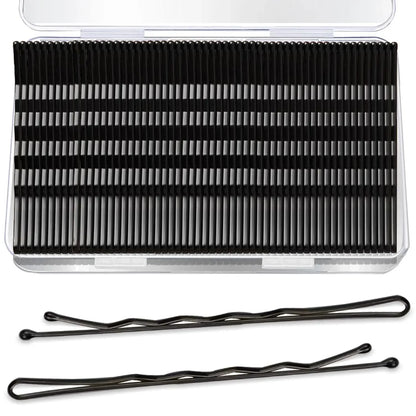 60/600pcs Black Straight Line Hair Clip U-shaped Needle Lady Hairpins Curly Wavy Grips Women Bobby Pins Styling Hair Accessories