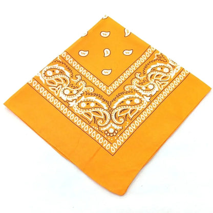 Bohemian Print Bandana Paisley Pattern Headbands Hiphop  kerchief Outdoor Unisex Headband Wrist Wraps Face Mask Handkerchief