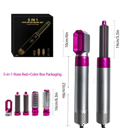 Multifunctional 5 In 1 Hair Straightener Curler Styling Set For Dyson Airwrap Hair Dryer Hair Plate Hot Comb Styling Appliance