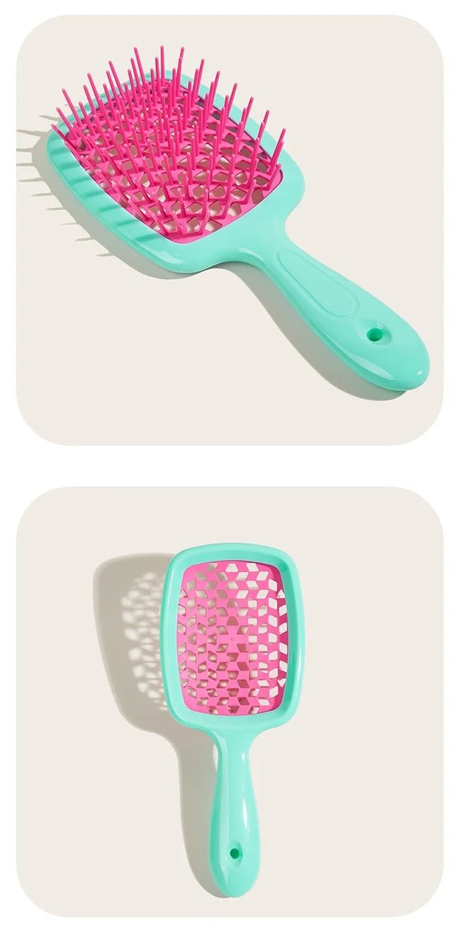 New Wide Teeth Air Cushion Combs Detangling Hair Brush Tangled Hair Comb Hollow Out Massage Combs Hairdressing Styling Tools