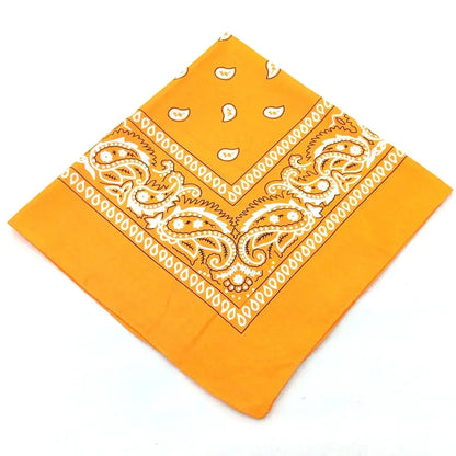 Bohemian Print Bandana Paisley Pattern Headbands Hiphop  kerchief Outdoor Unisex Headband Wrist Wraps Face Mask Handkerchief
