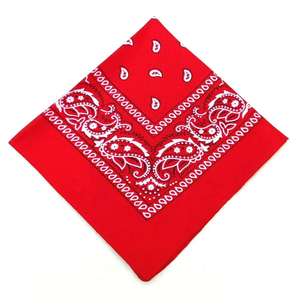 Bohemian Print Bandana Paisley Pattern Headbands Hiphop  kerchief Outdoor Unisex Headband Wrist Wraps Face Mask Handkerchief