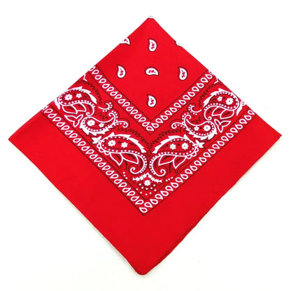 Bohemian Print Bandana Paisley Pattern Headbands Hiphop  kerchief Outdoor Unisex Headband Wrist Wraps Face Mask Handkerchief