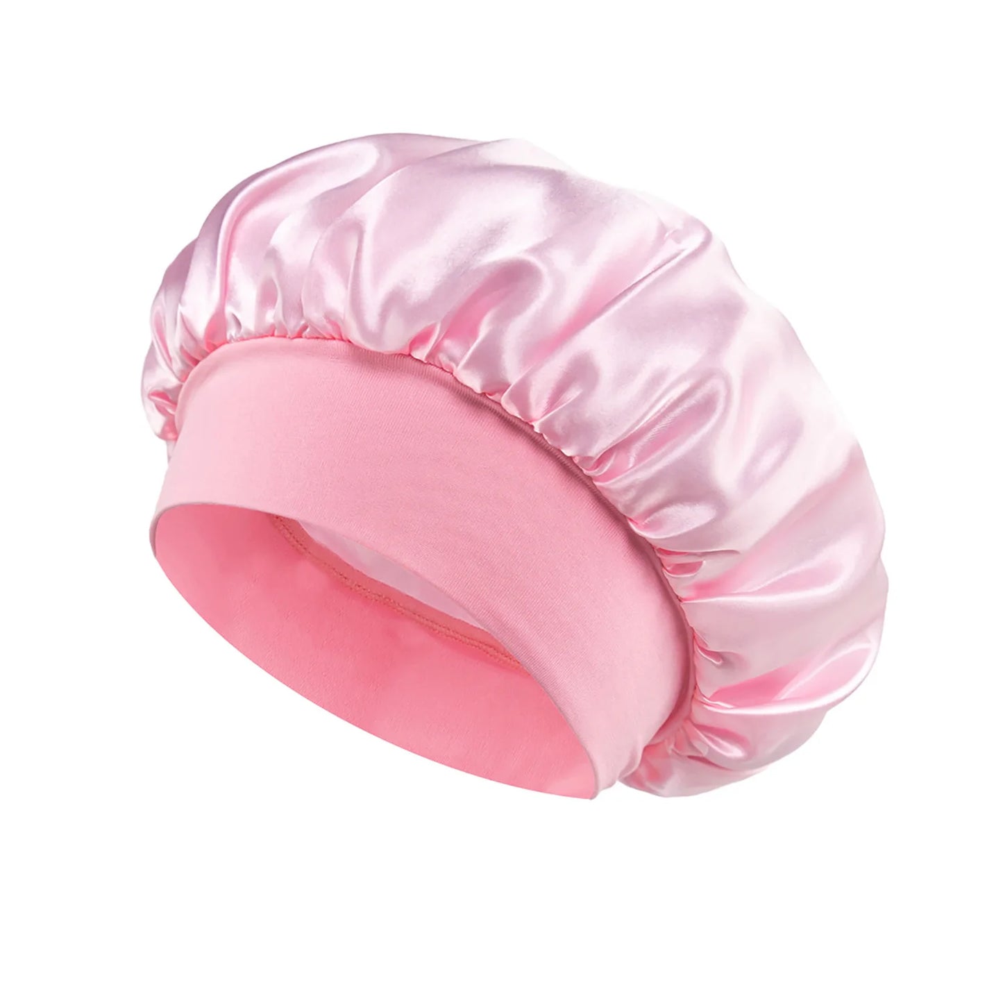 3pcs New Kids Girls Boys Satin Night Sleep Cap Children's Waves Cap Headwear Hair Accessories Turban Headwear Bonnet Wholesale