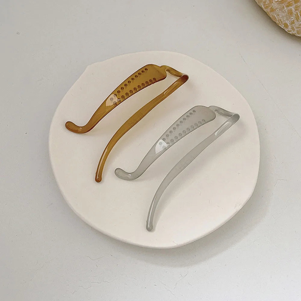 Korean Geometric Hair Clips Fashion Sweet Banana Hair Clip Ponytail Clip simple for Women Girls Hair Accessories Headband New
