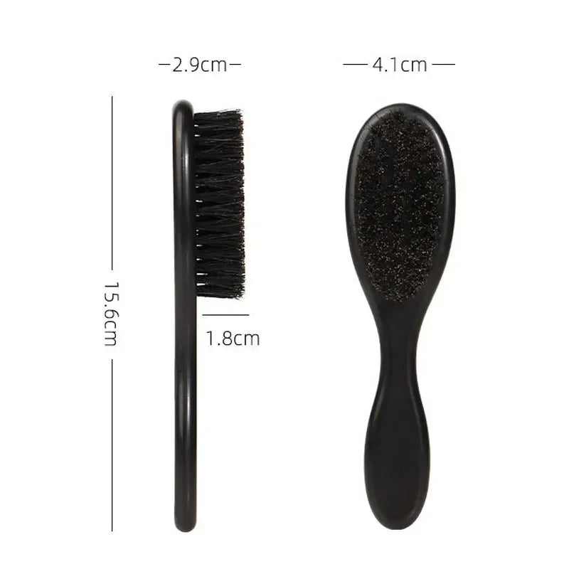 Men's Professional Barber Shaving Beard Brush Removal Neck Dusting Horse Hairbrush Face Mustache Salon Cleaning Styling Tools